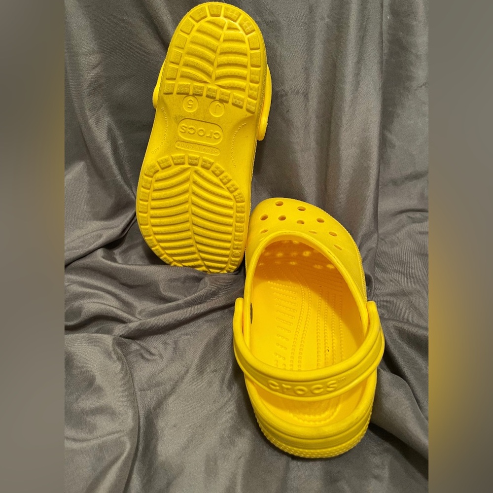 Yellow crocs